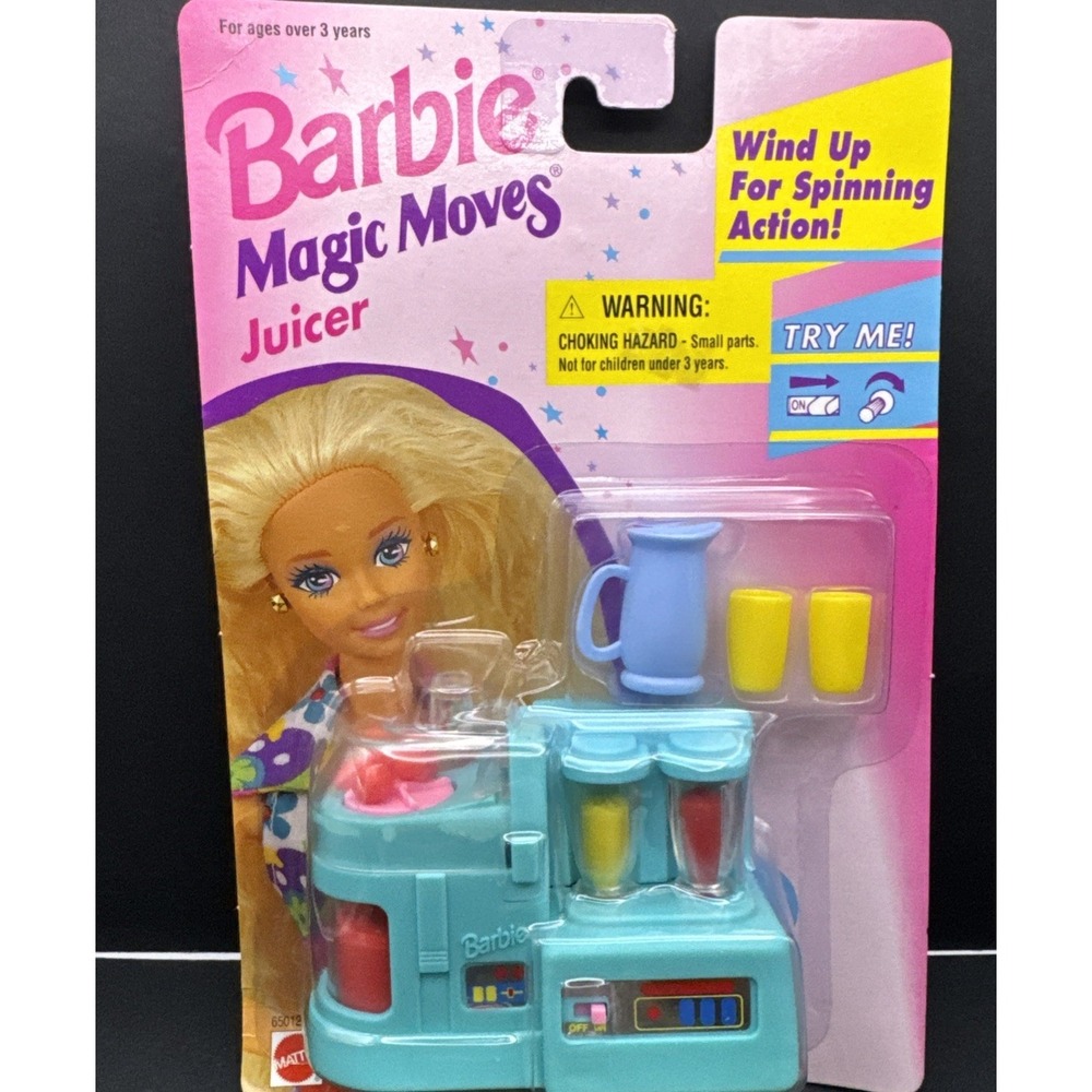 Vintage‎ 1995 Barbie 65012-93 Magic Moves Juicer